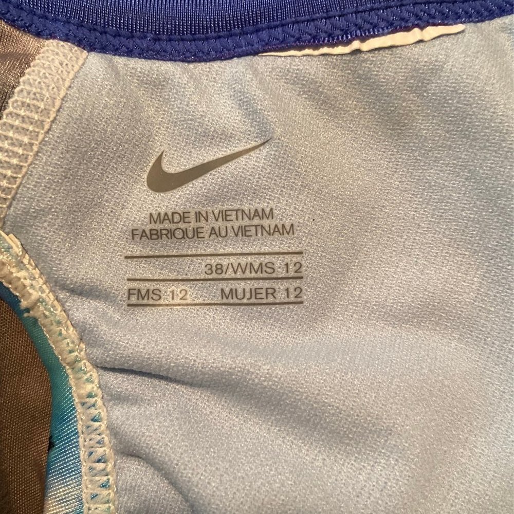Nike Blue Floral One Piece Competition Swimsuit - Picture 7 of 7